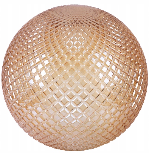 Skleněné Stínítko Pro Závěsnou Stropní Lampu Cannes Medová Koule 25 CM Křišťál