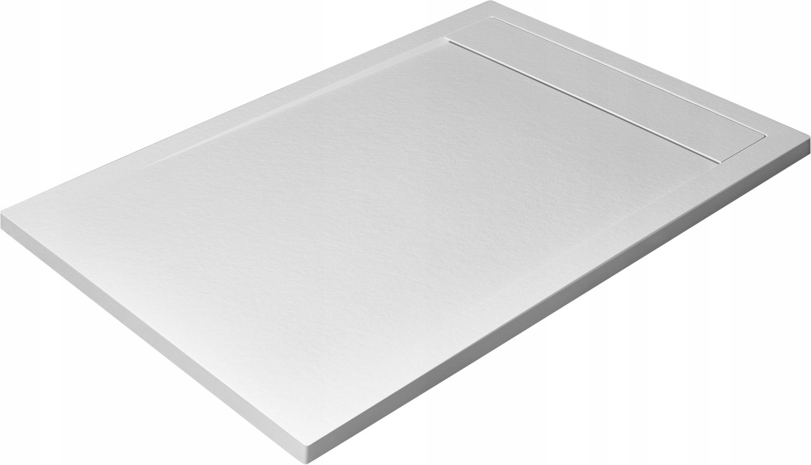 Brodzik prostokątny marmurowy 130x90 biały Teos F