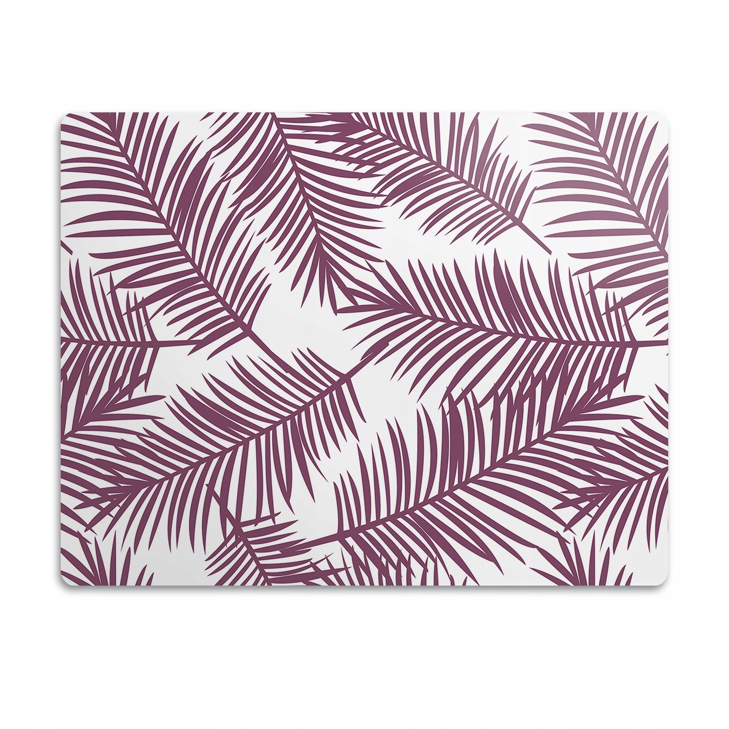 Levně Ochranná podložka pod misky Fialové listy 90x60 cm