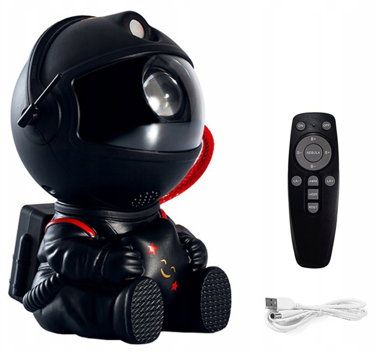 PROJEKTOR GWIAZD NIEBA LED RGB LAMPKA NOCNA ASTRONAUTA DLA DZIECKA AK235C