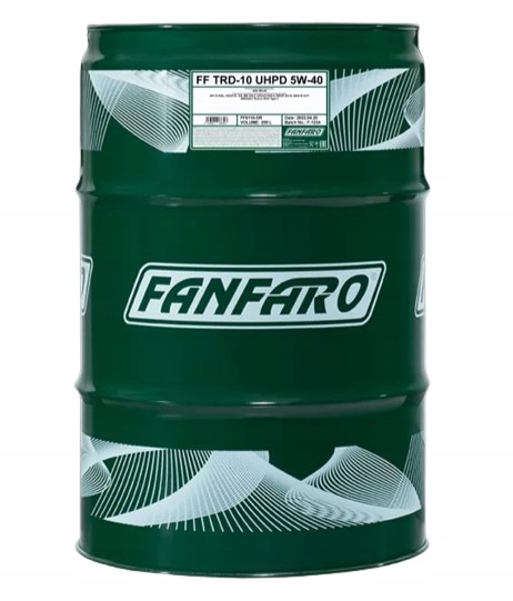 Olej silnikowy TRD-10 5W40 208L FANFARO MB MTU MAN M 3277 RENAULT RLD-2