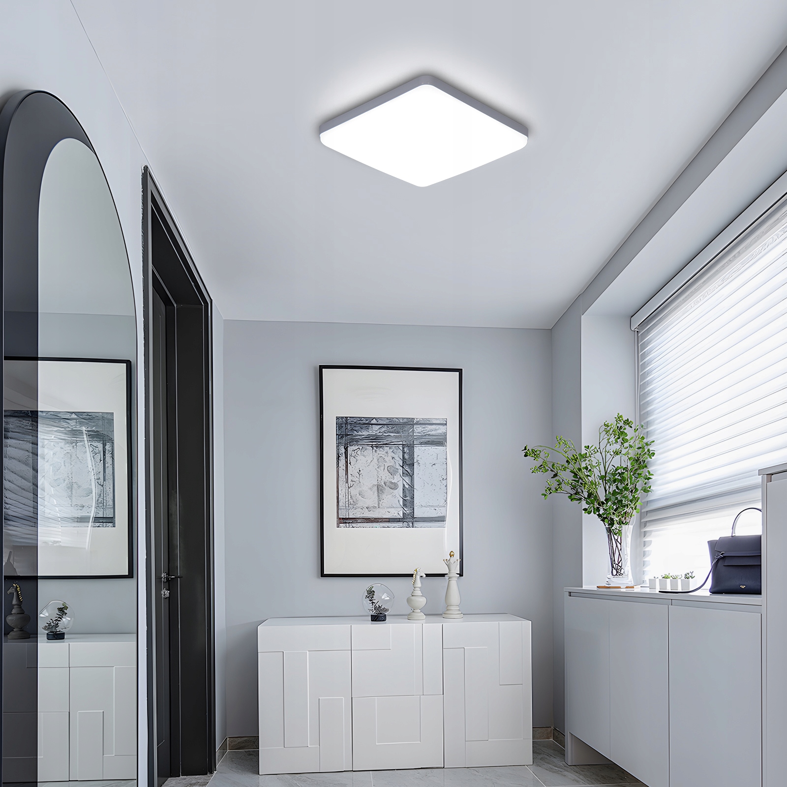 LAMPA ŁAZIENKOWA SUFITOWA LAMPA PLAFON LED BIAŁY NOWOCZESNA 6500K IP44 36W Stan opakowania oryginalne