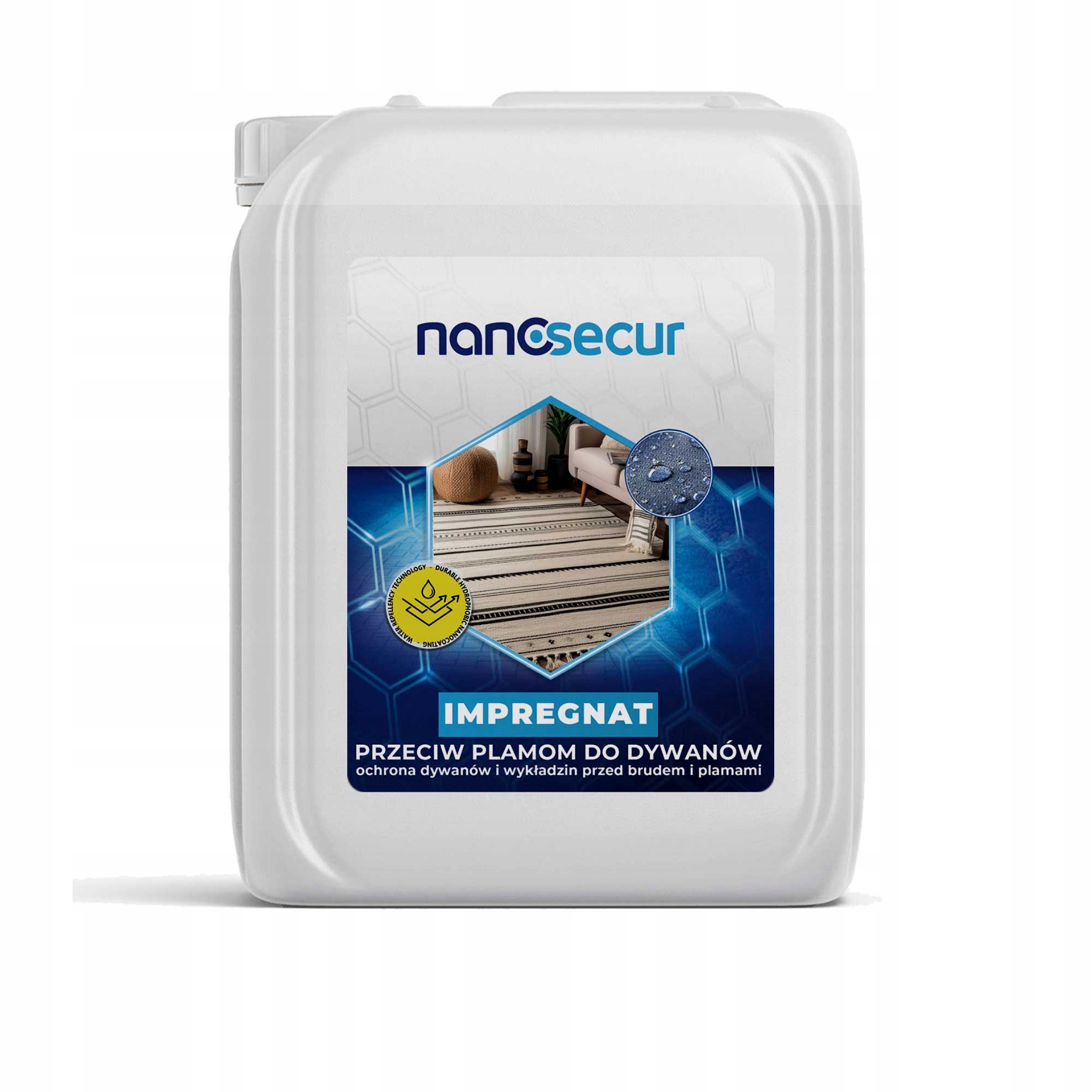Nanosecur ochrana koberců a koberců před nečistotami a skvrnami 5 litrů
