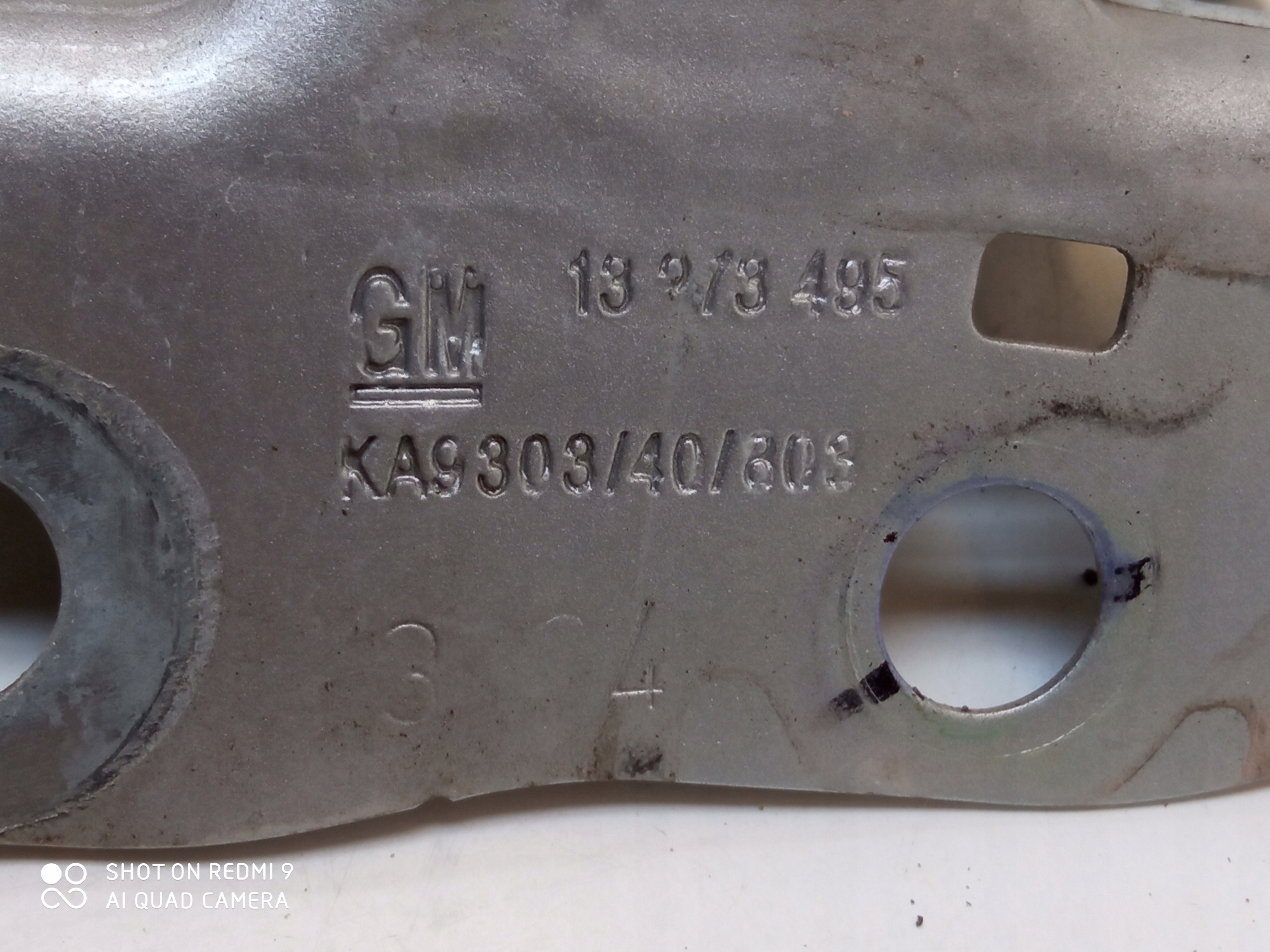 OPEL MERIVA B console tip bonnets right left Z176