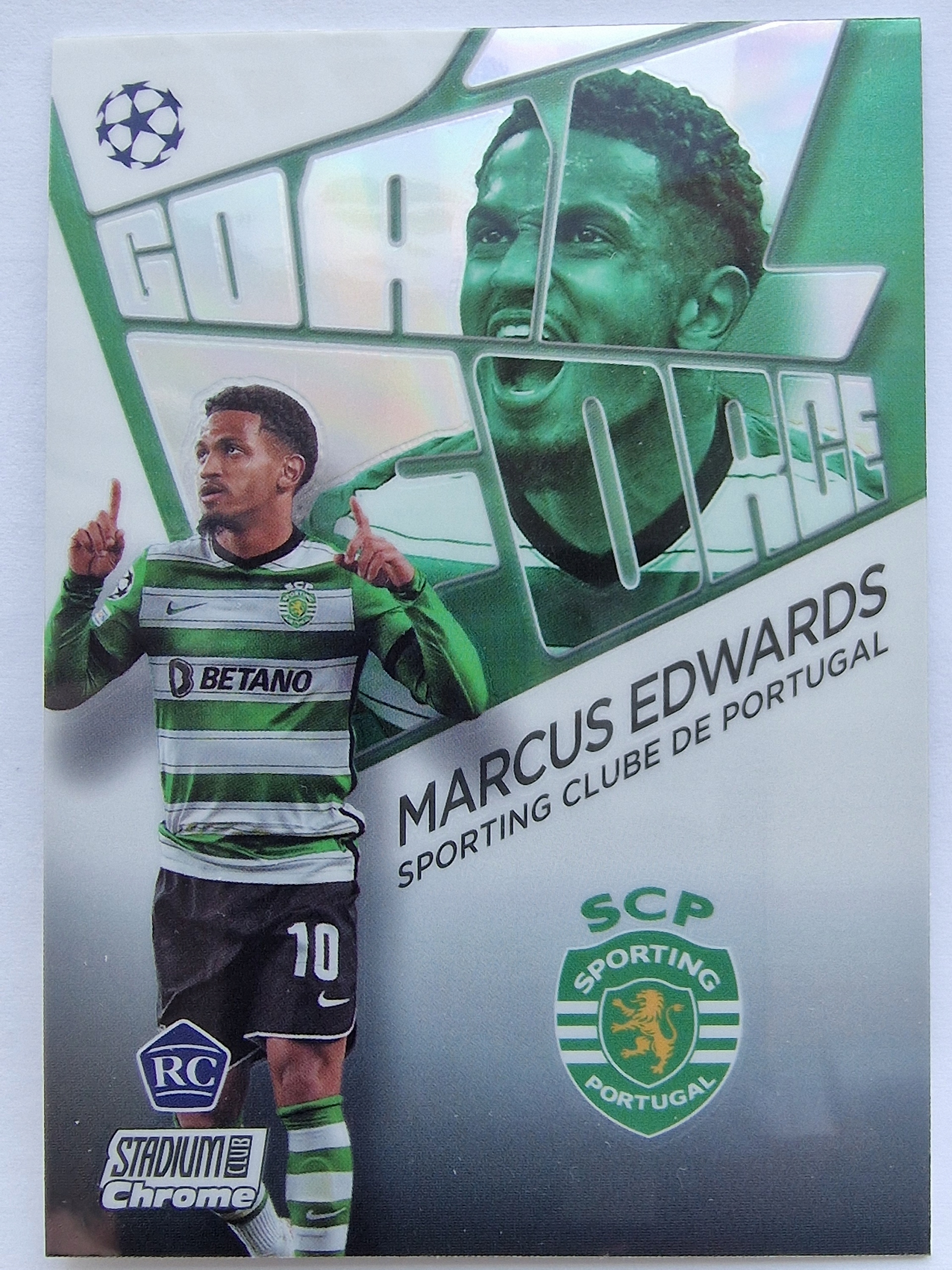 2022-23 Topps Stadium Chrome Marcus Edwards Sporting Cp Goal Force /SP1