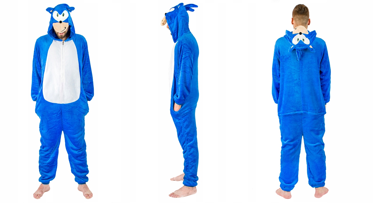 KOSTIUM PIŻAMA KIGURUMI ONESIE DRES PRZEBRANIE SONIC ROZMIAR S Marka Onesies