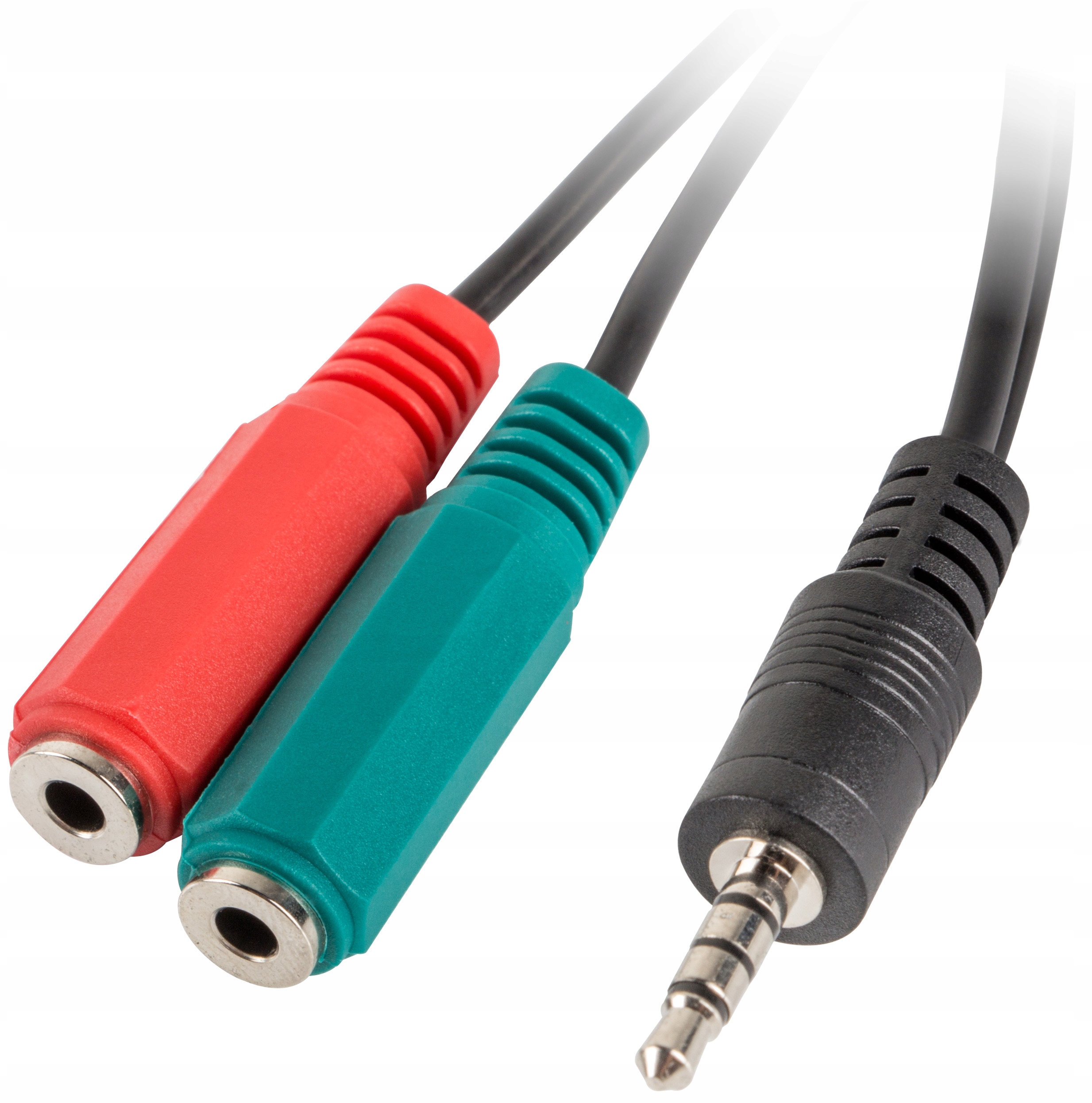 Adapter MiniJack 4PIN M - 2x 3PIN Mini Jack F 20cm Zastosowanie Audio