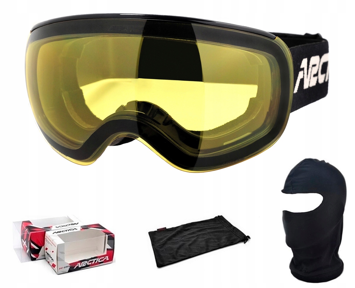 Gogle Narciarskie Arctica G-111H Magnetic Rozjaśniające Podwójna Szyba