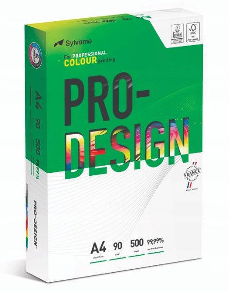 

Papier ksero A4/500 90G Pro-design A++ 1 Ryza