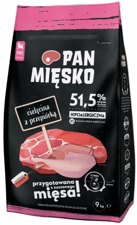 Pan Mięsko Cielęcina z Przepiórką 9kg Xs