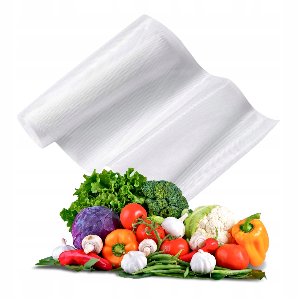 Folia do pakowania próżniowego moletowana do zgrzewarki 28cm 6m Rolka Rękaw