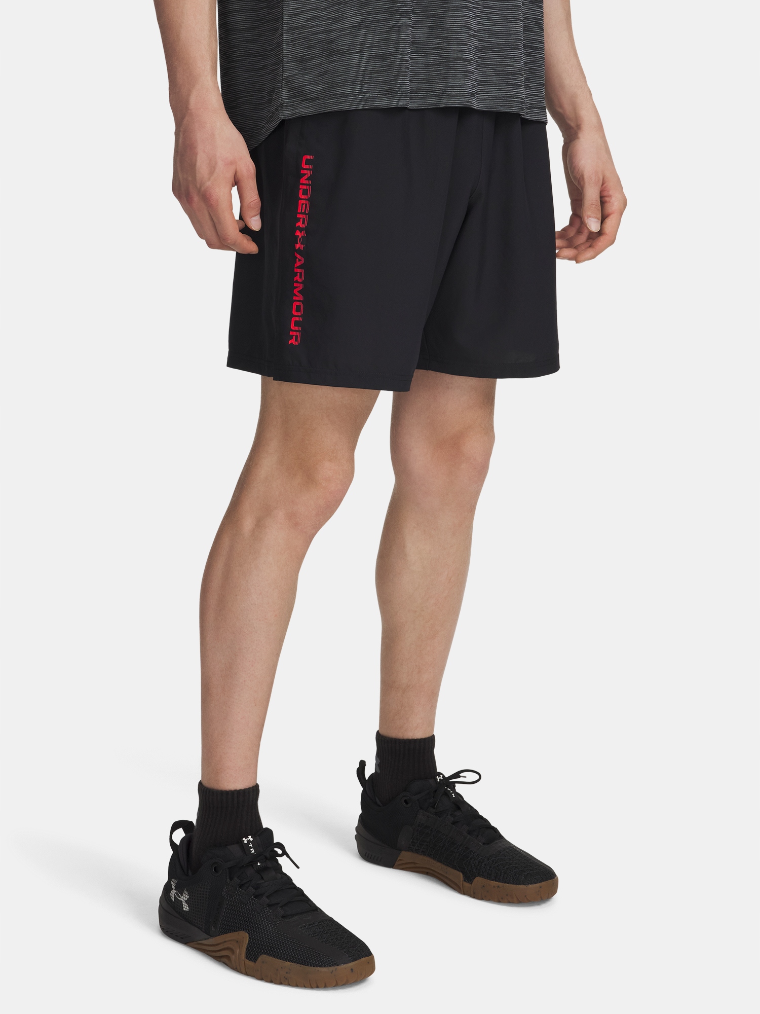 Spodenki Męskie Under Armour Treningowe Szybkoschnące Tech Woven Wordmark L