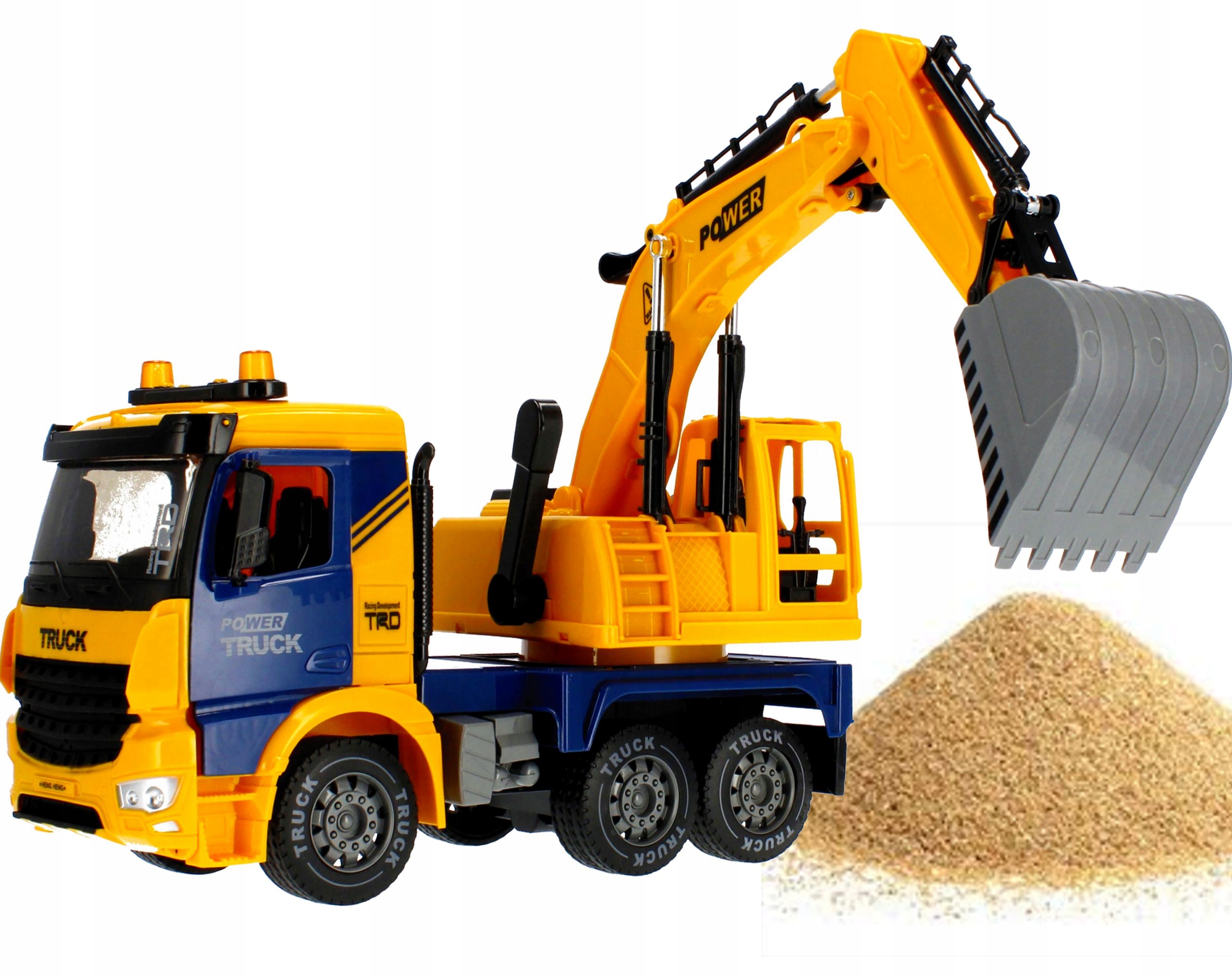 Maszyna budowlana ZABAWKOWA KOPARKA Światło Dźwięk Model TRUCK