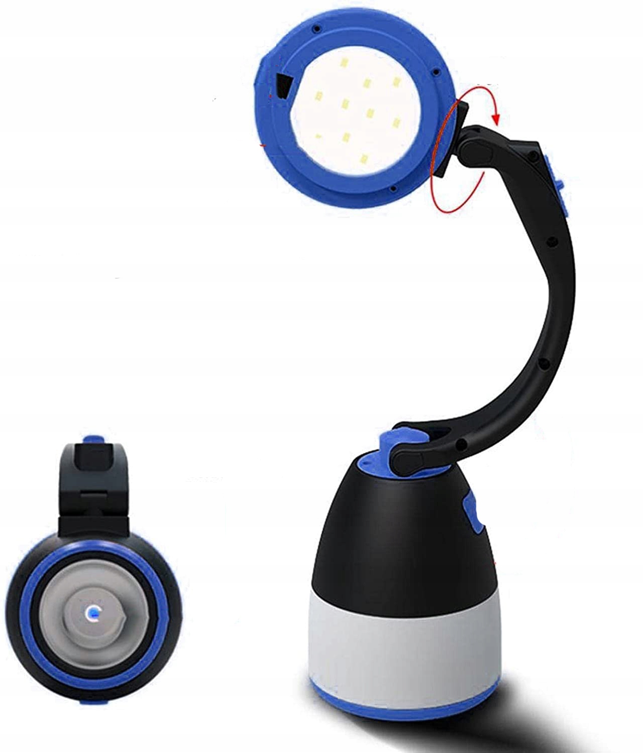 LAMPA KEMPINGOWA LED I RĘCZNA LATARKA 4W1+USB Moc 10 W