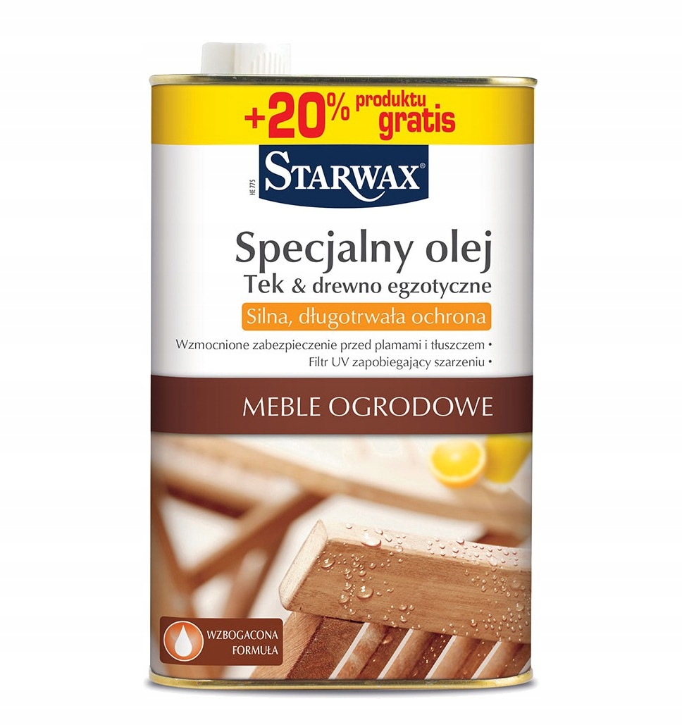 

Olej Do Teku I Drewna Egzotycznego 900ML - Starwax
