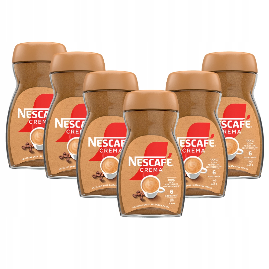 Nescafe Crema Kawa rozpuszczalna 6x200g