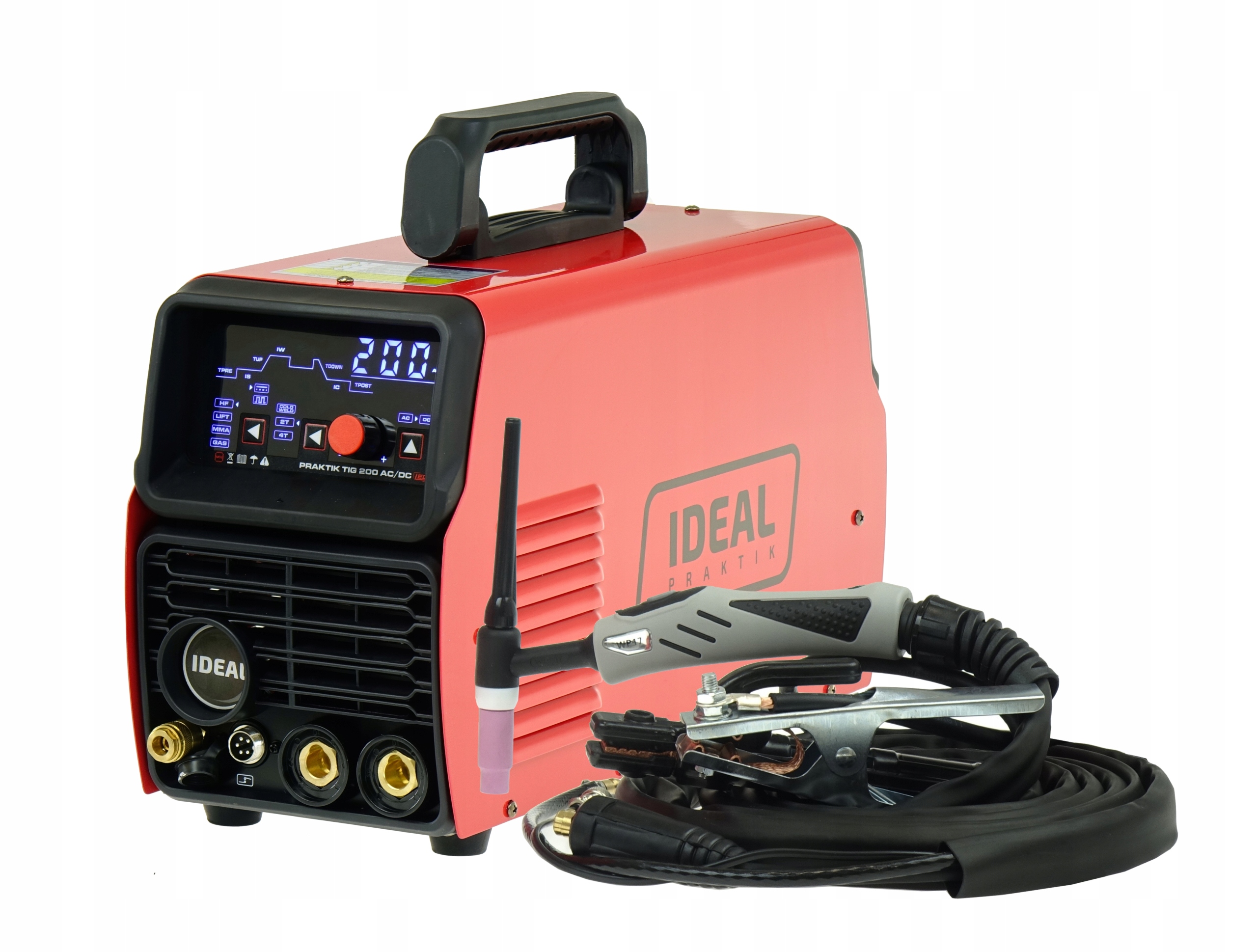 Spawarka inwertorowa Tig Ac DC 200A Puls aluminium Led 230 Hf Mma Ideal