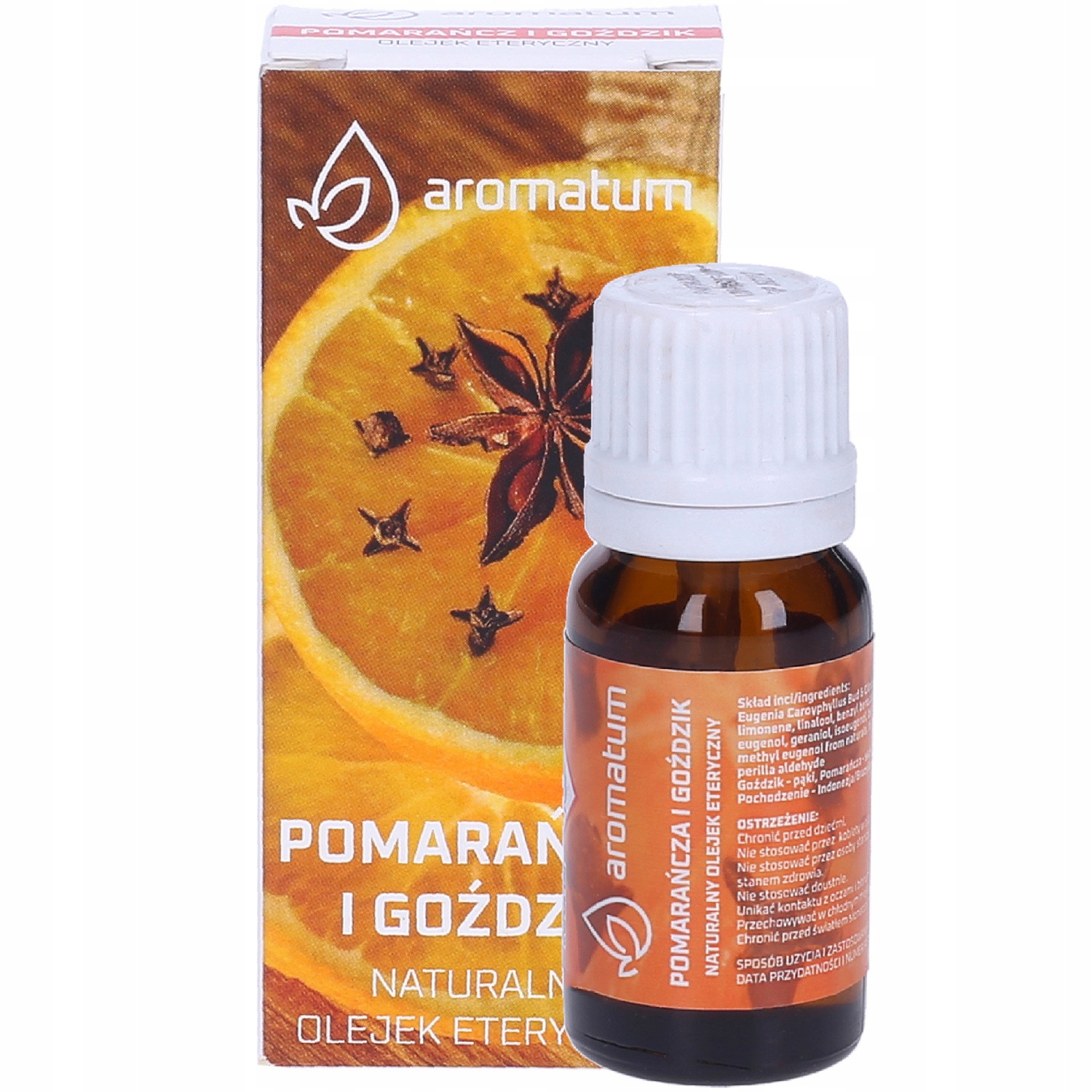 

Olejek eteryczny Pomarańcza Goździk aromaterapia