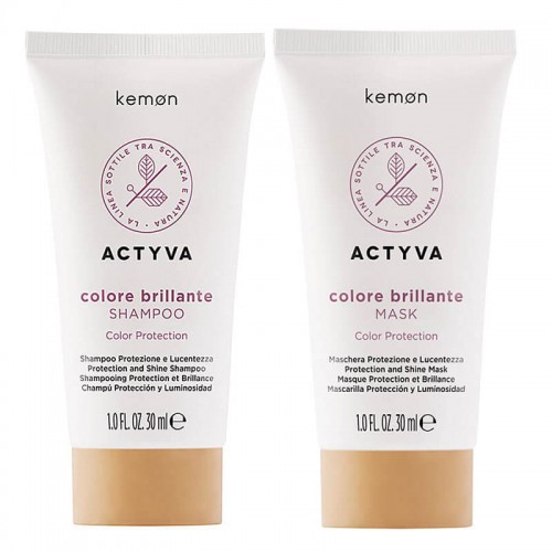 

Kemon Actyva Colore Brillante szampon 30 maska 30