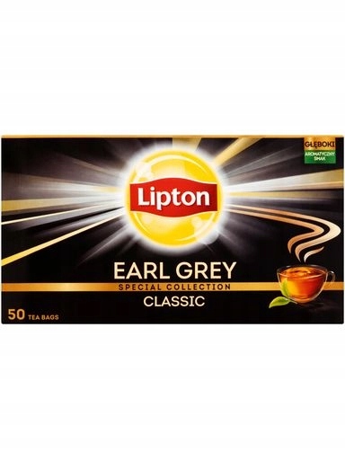 Levně Lipton Earl Gery čaj 50 sáčků