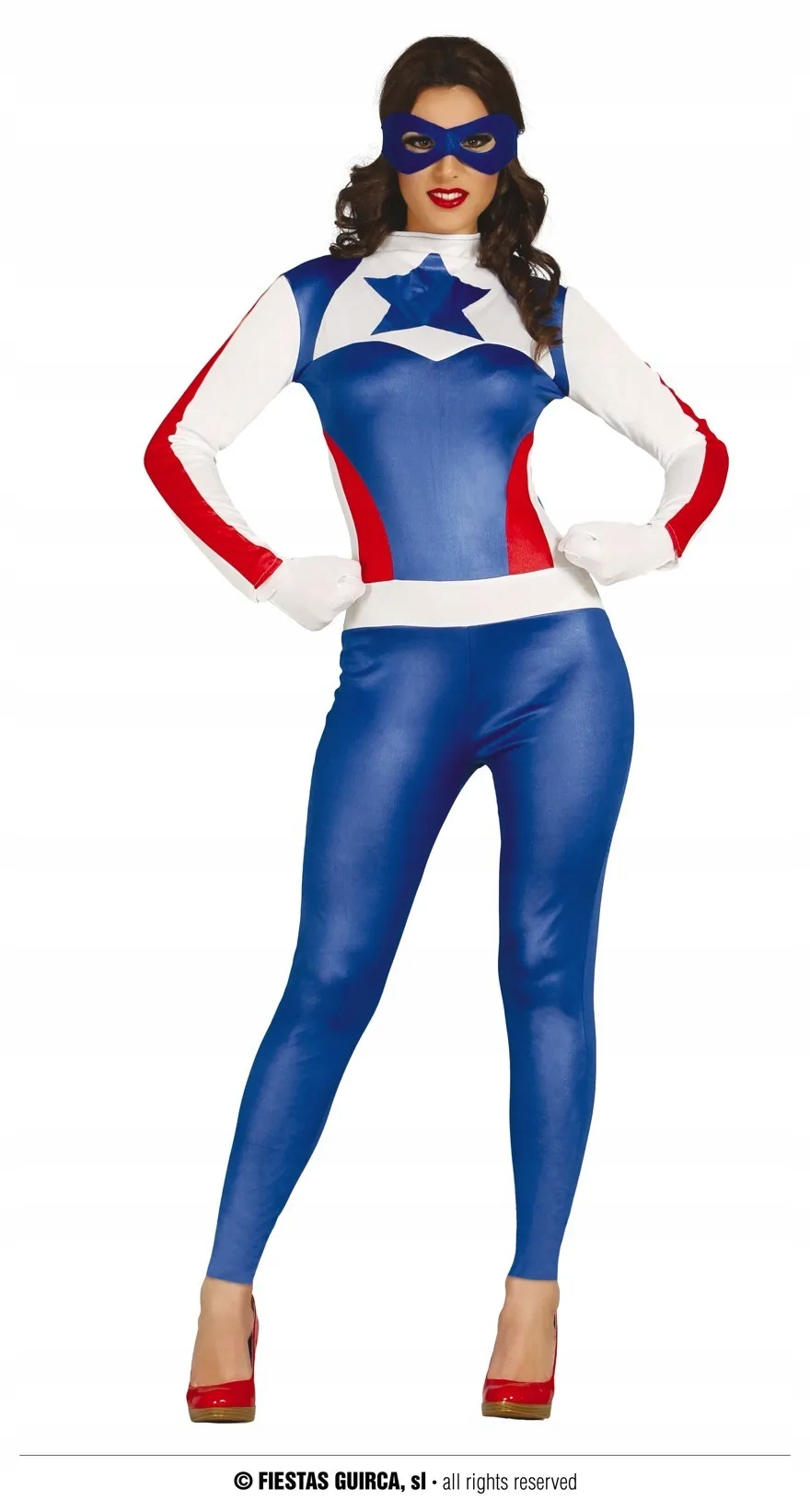Kostým pro dospělé žena Kapitán Amerika M