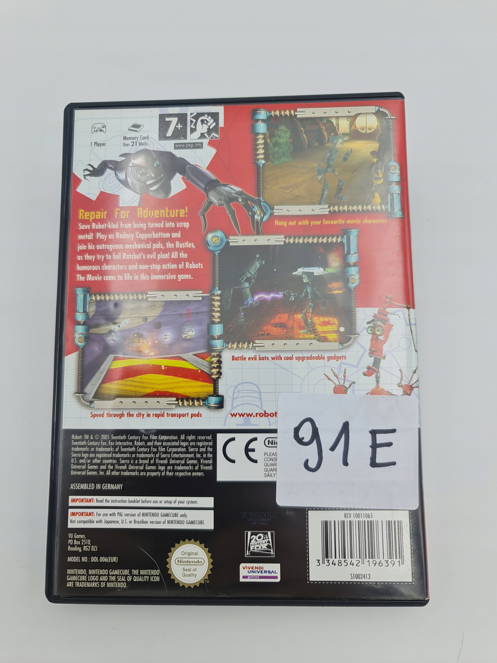 NINTENDO GAMECUBE ROBOTS Platforma Nintendo GameCube