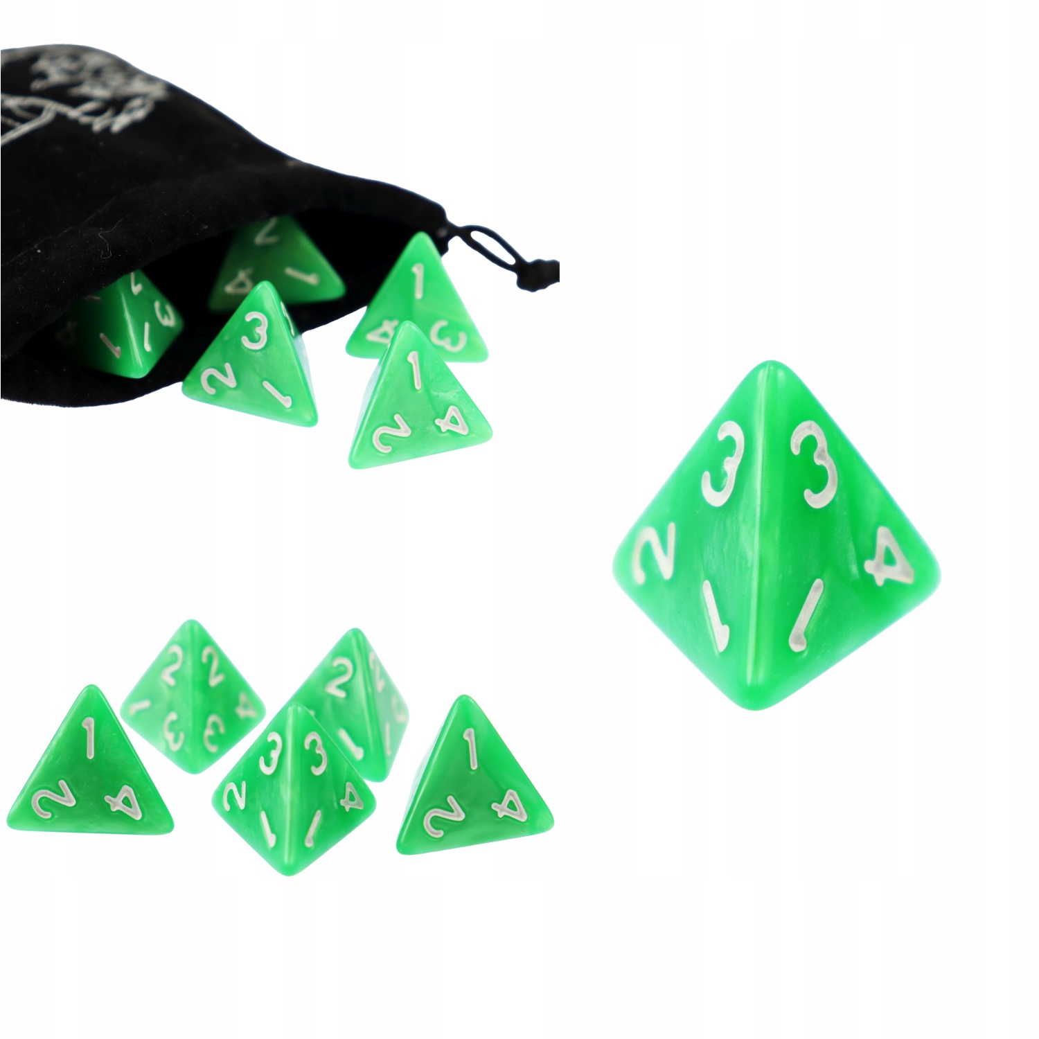 KOSTKA RPG LEŚNY ZAKĄTEK DRIAD KOŚĆ CZTEROŚCIENNA K4