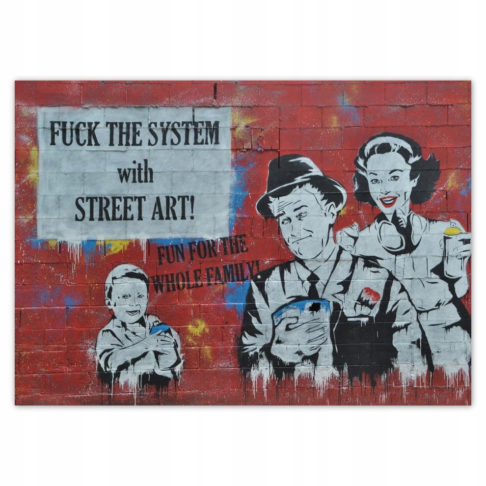 

Plakaty 70x50 Fuck the System Grafiti