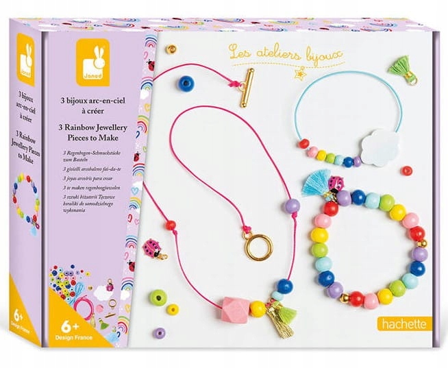 

Zestaw do tworzenia biżuterii koraliki Janod 6+