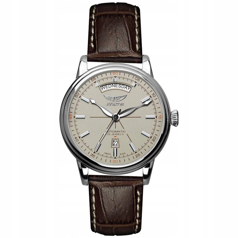 Pánské Hodinky Aviator V.3.20.0.141.4 hnědé