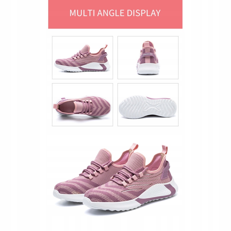 DAMSKIE BUTY ROBOCZE OCHRONNE Z PODNOSKIEM BHP Wzór dominujący bez wzoru