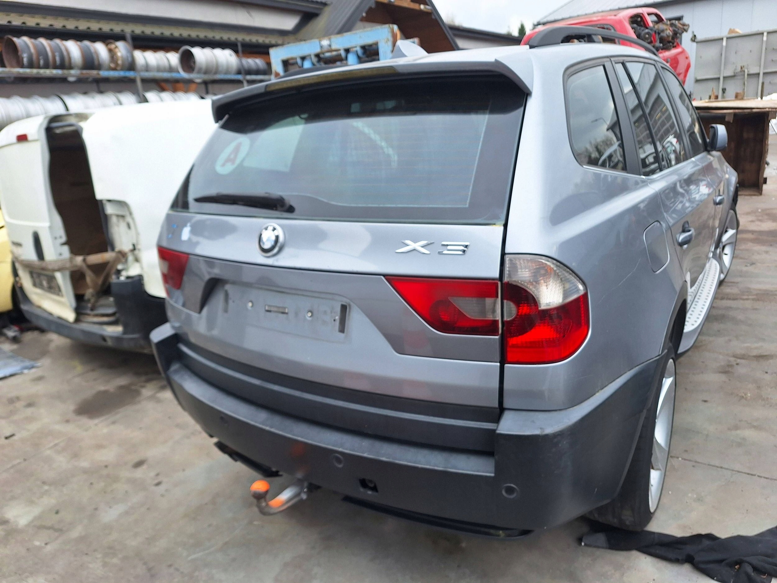 BMW X3 E83 SILBERGRAU METALLIC A08 A08/7 window rear part trunk door boot
