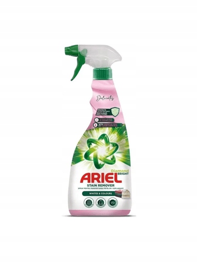 Levně 4X Odstraňovač skvrn na tkaniny Ariel Delicates Stain Remover pro bílé prádlo 750 ml