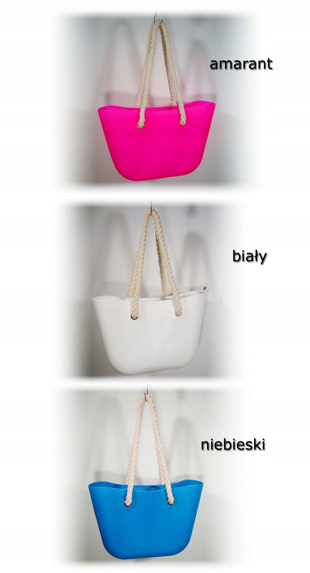 O TORBA GUMOWA TOREBKA HOBO JELLY SHOPPER BAG TGLA Płeć kobieta