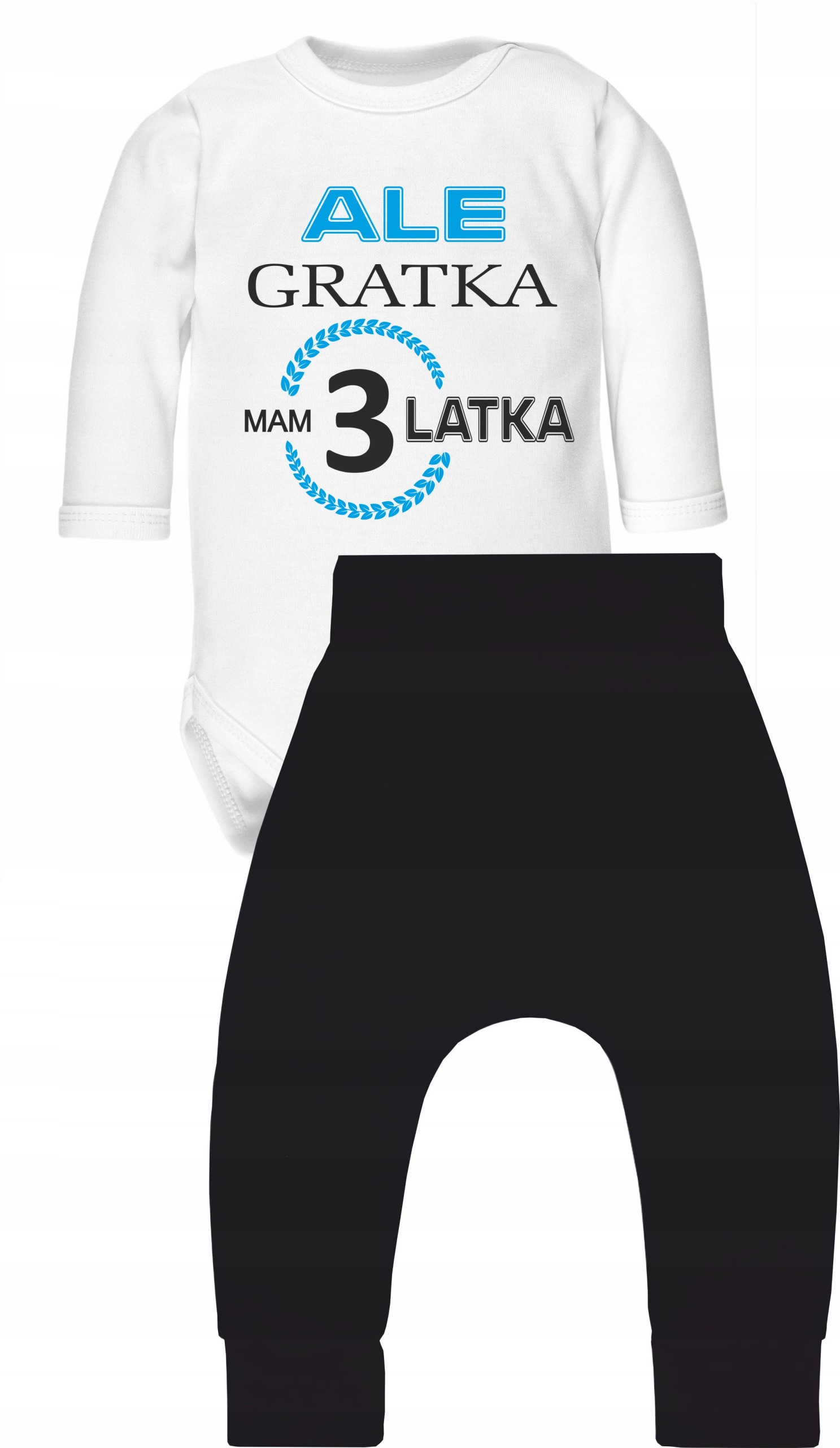 

Ale gratka mam trzy latka- komplet na 3 urodziny