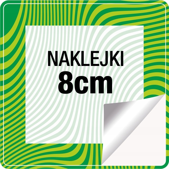 

Naklejki Etykiety z własnym Logo kwadratowe 8cm