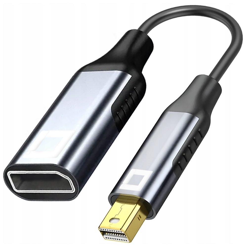 CO2 adapter Mini DisplayPort - DisplayPort 1.4 przejściówka Mini DP 8K 60Hz