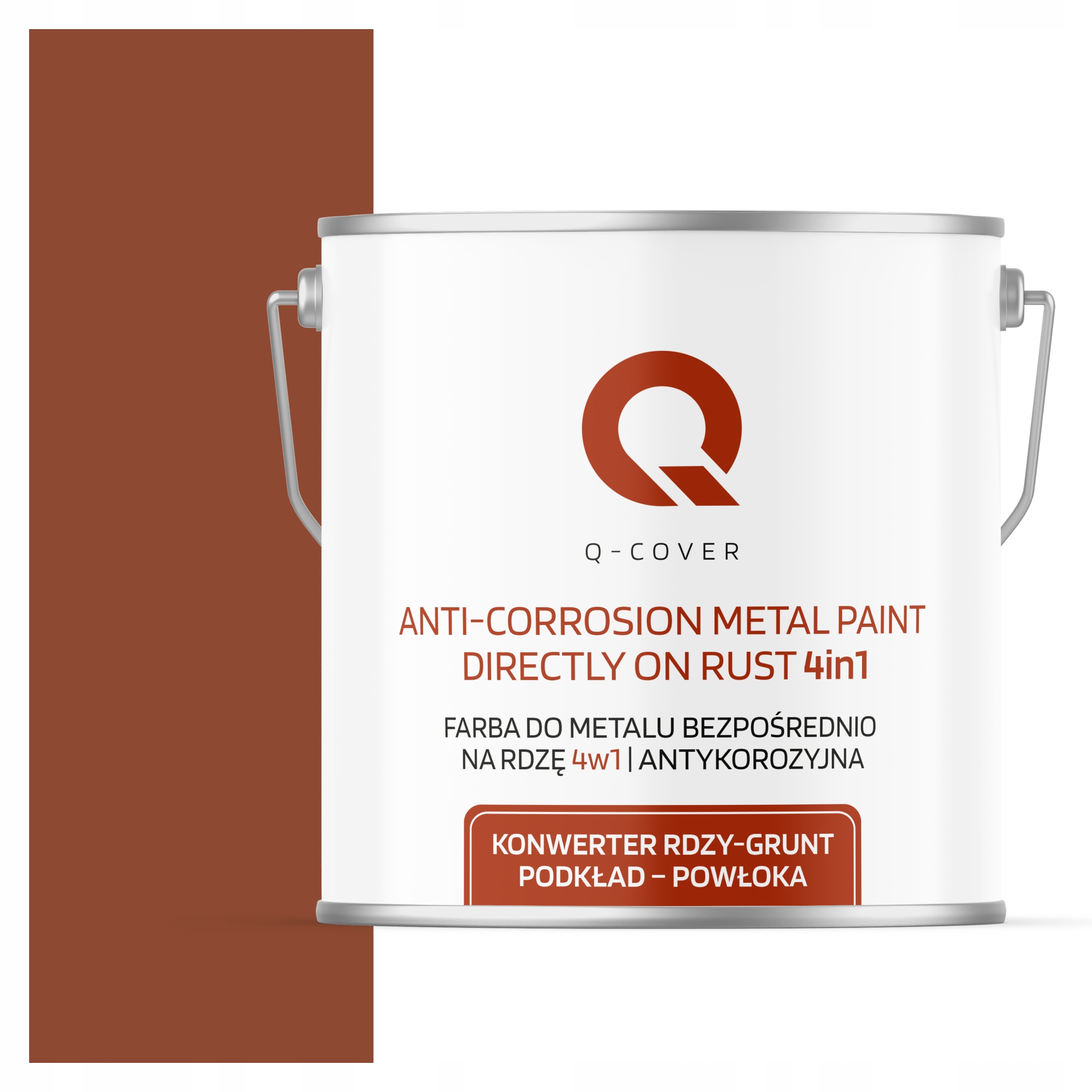 Antikorózna Farba Na Kov A Plech Na Hrdzu Tehlová Ral 8004 Saténová 5 L