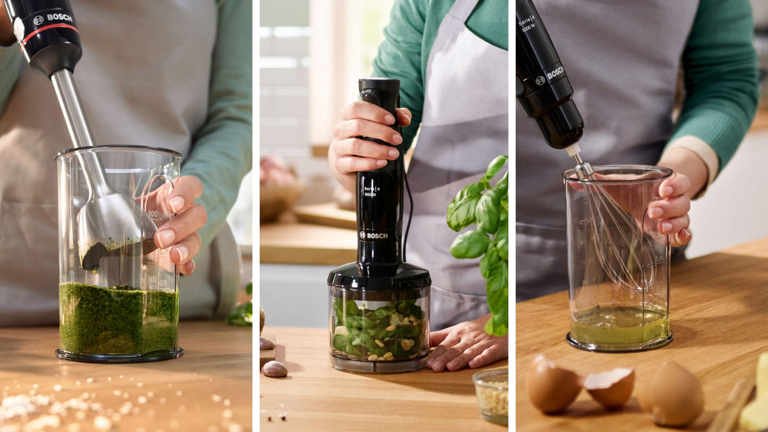 BOSCH Blender Ręczny ErgoMaster 1000W System QuattroBlade Akcesoria — miniatura 6