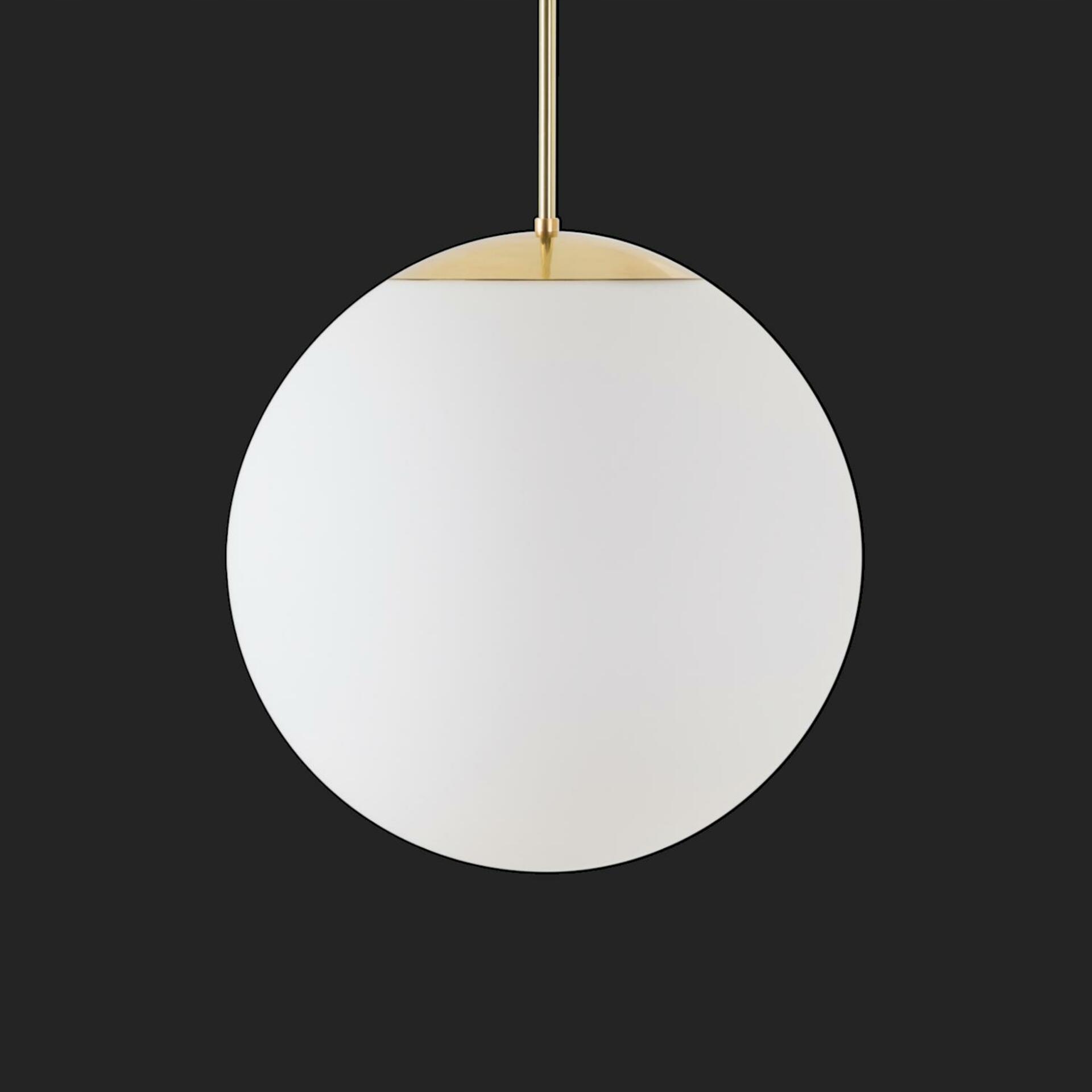 Osmont 72023 Adria P3 Hp závesné sklenené svietidlo mosadz leštená biela IP4