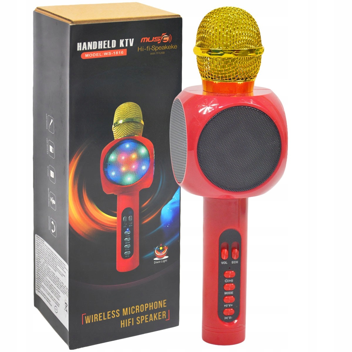 

113591 Mikrofon Karaoke Zmieniający Głos Z Głośnik