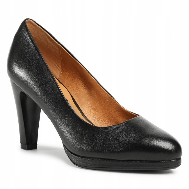 Černé Caprice s tenkým podpatkem 35,5