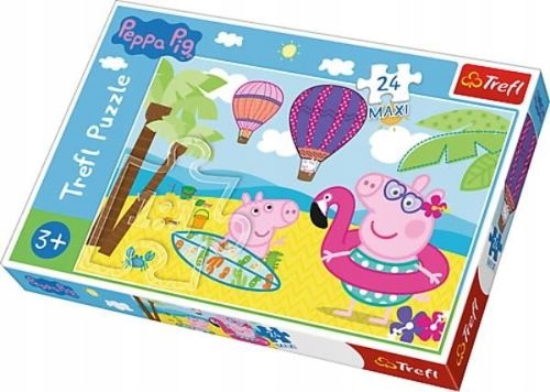 

Puzzle 24 Maxi Świnka Peppa Wakacje Trefl 14293