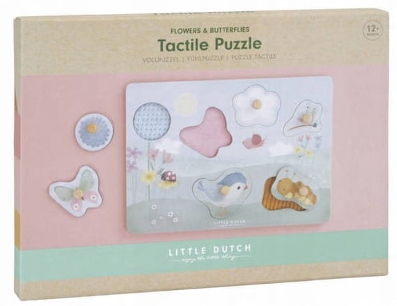 

Little Dutch Puzzle Sensoryczne Flowers Fsc 12m+