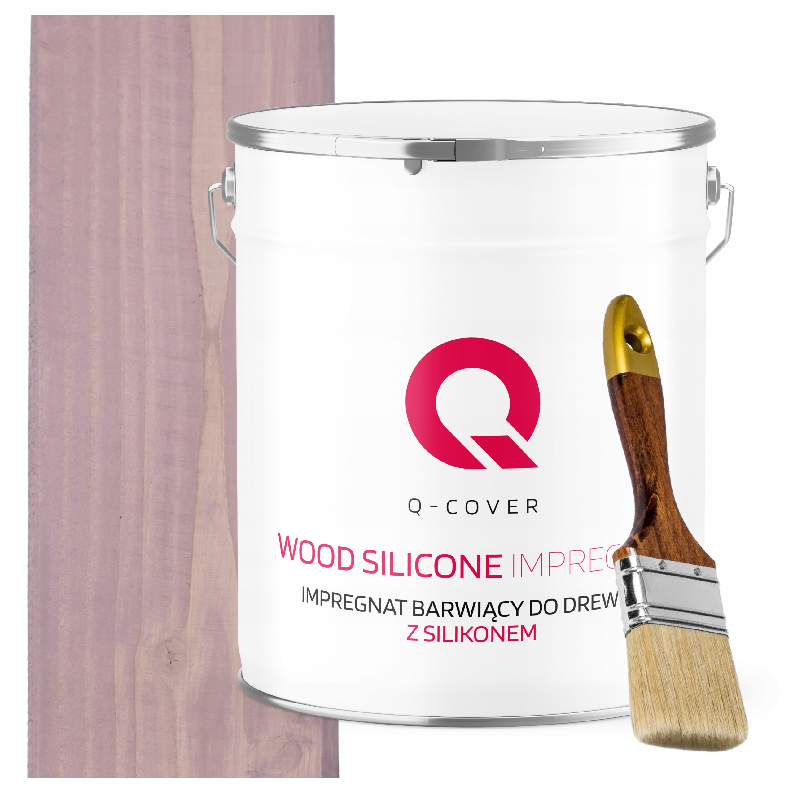 Impregnace Na Dřevo Extra Barva Se Silikonem Chron Pudrová Růžová 5 L Štětec