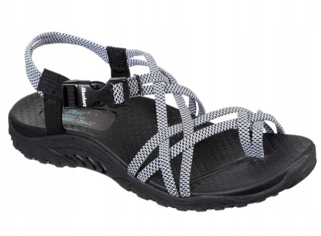 Skechers Dámské Černobílé Sportovní Sandály 35 Ž9B