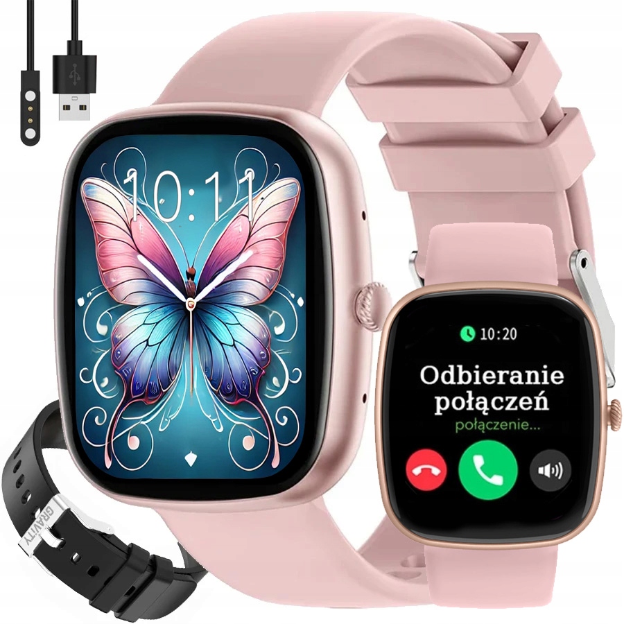 Dámské hodinky Chytré Hodinky Gravity s Voláním, monitor spánku cyklu menu Pl