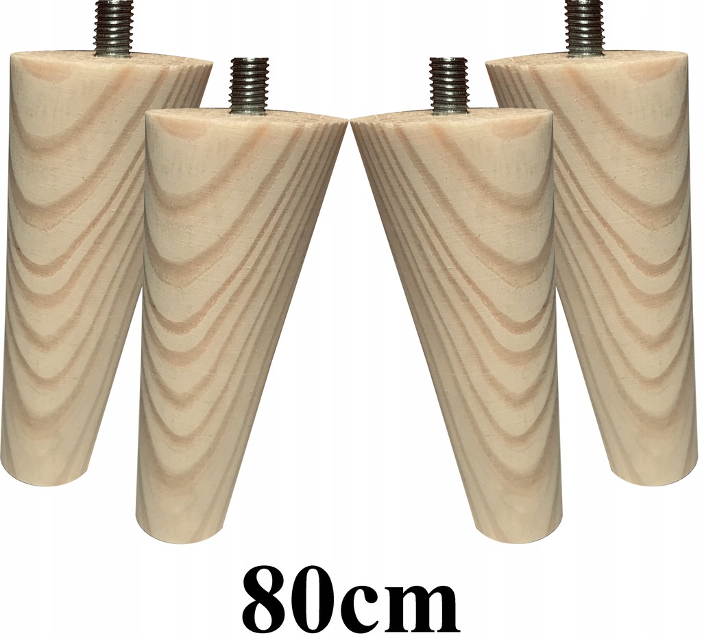 Nohy Nožky dřevěné šikmé 80 cm 4ks