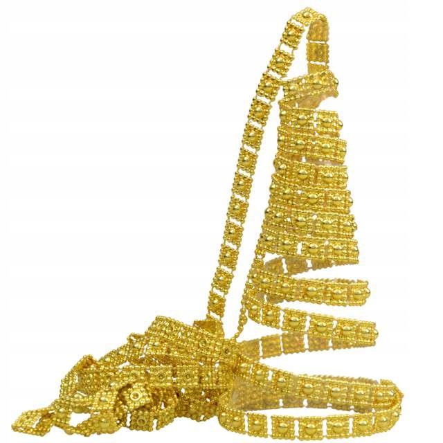 

Łańcuch Choinkowy złoty Ozdobny pasek 270 cm