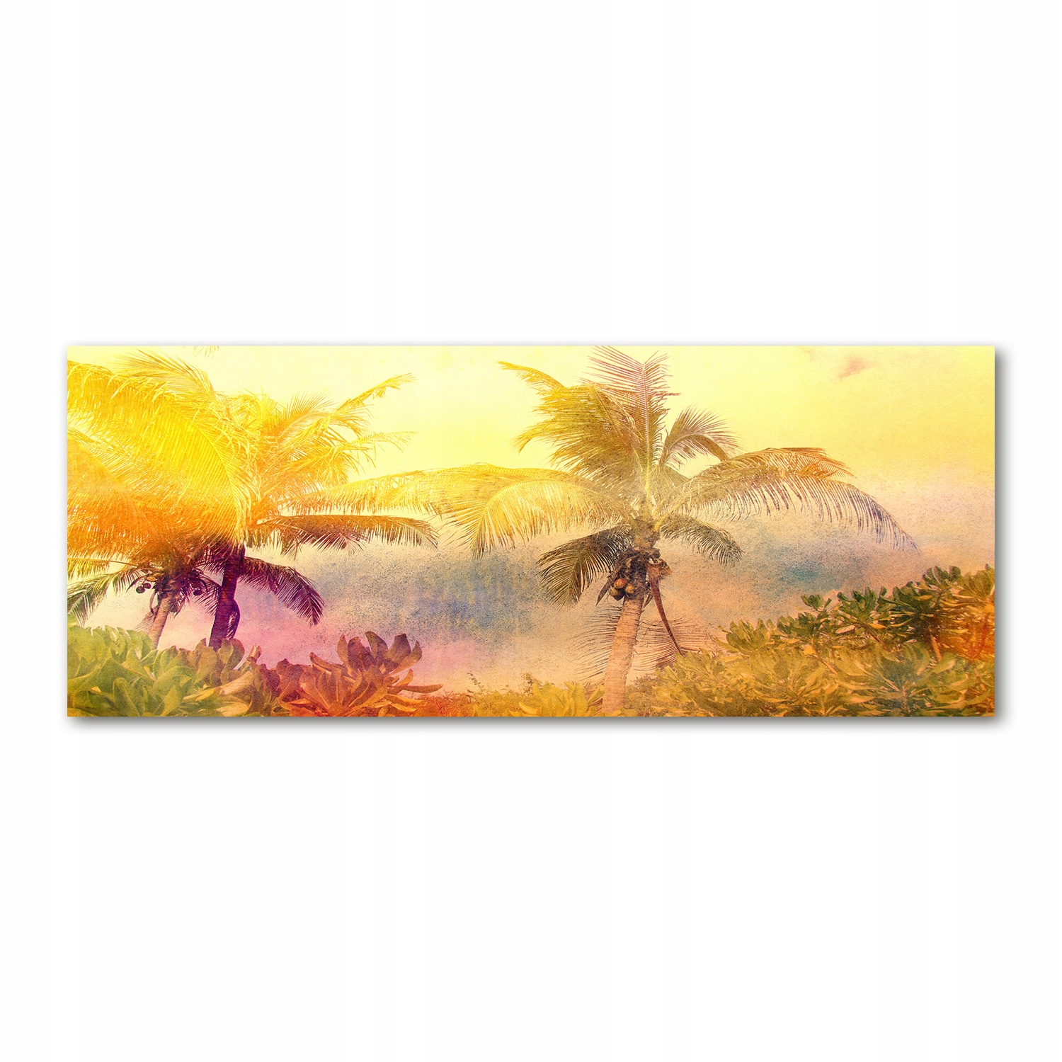

Foto obraz akryl zdjęcie Kolorowe palmy 125x50 cm